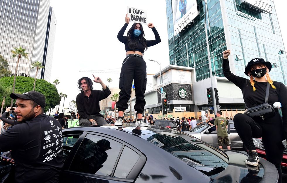 BLM riots in Los Angeles in 2020