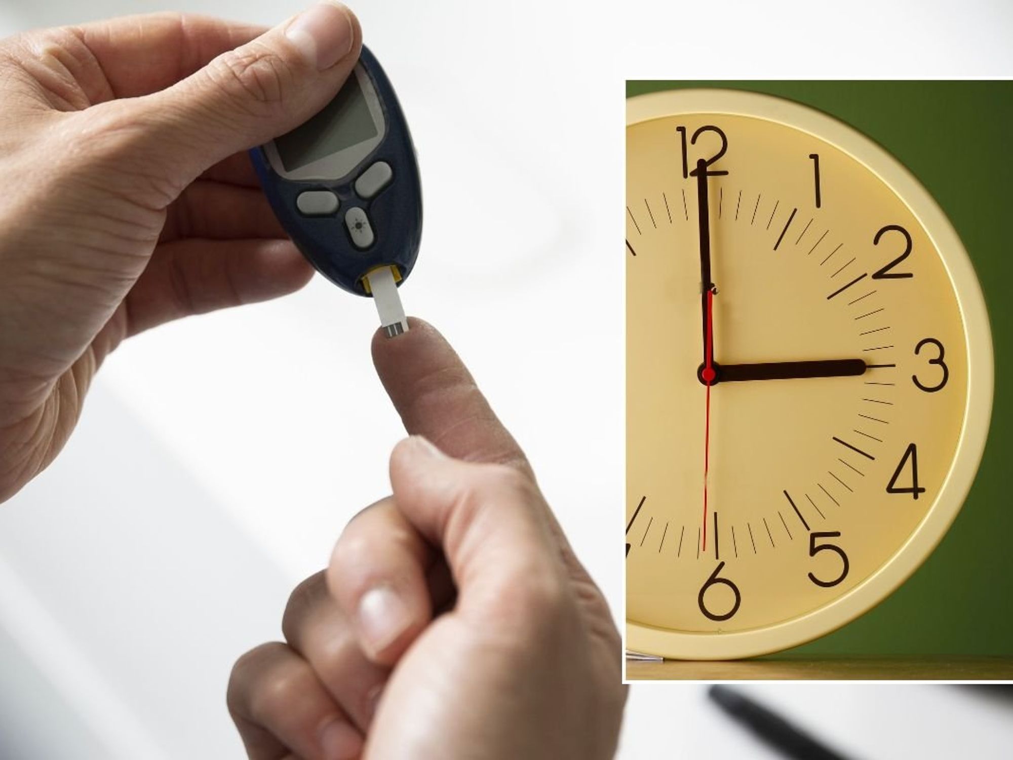 BLOOD SUGAR MONITOR AND CLOCK