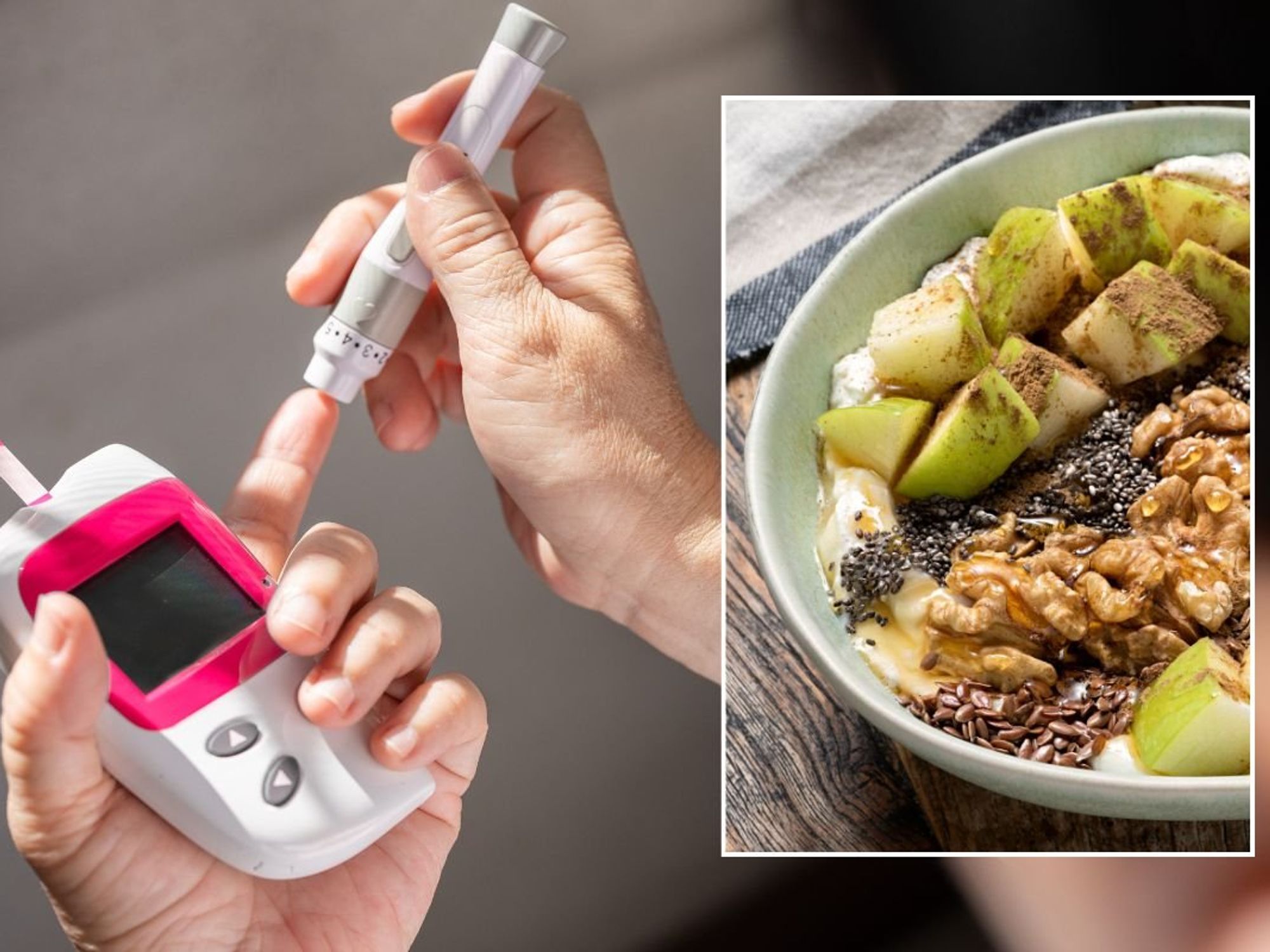 BLOOD SUGAR TEST AND BREAKFAST BOWL