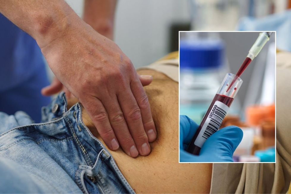 BLOOD VIAL AND HOSPITAL EXAMINATION