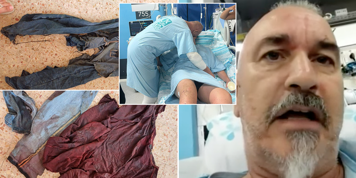 NextImg:British expat’s horror after Iranian missile exploded next to him leaving son with ‘hole in his neck’