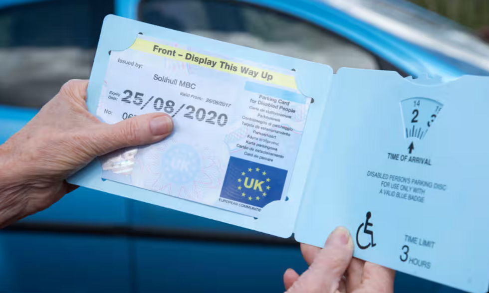 Blue Badge card