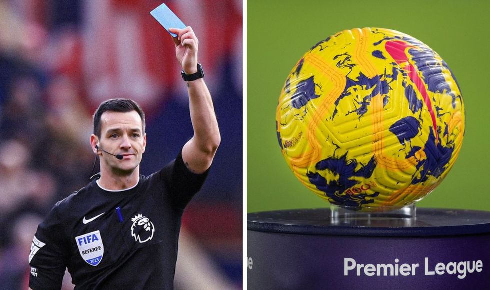 Blue cards are set to be trialled in football