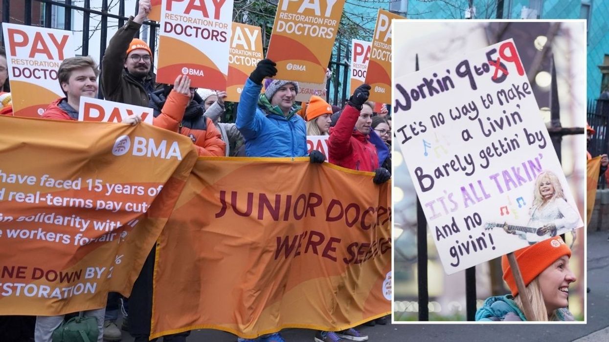 BMA members at the picket line