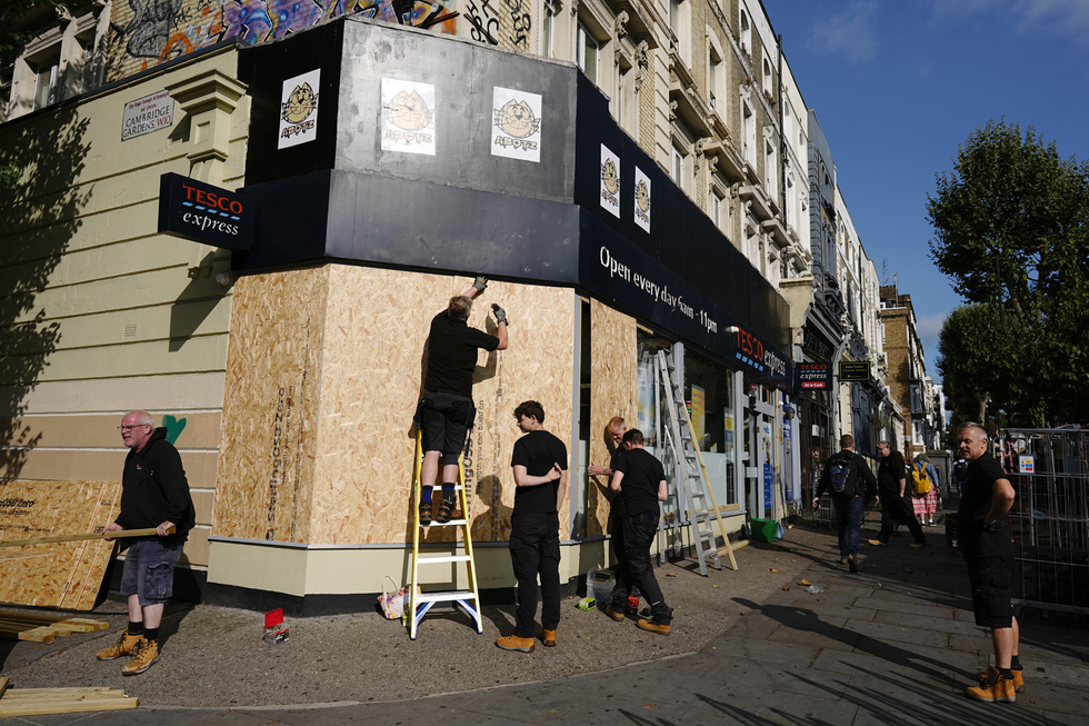 Boarded up Tesco
