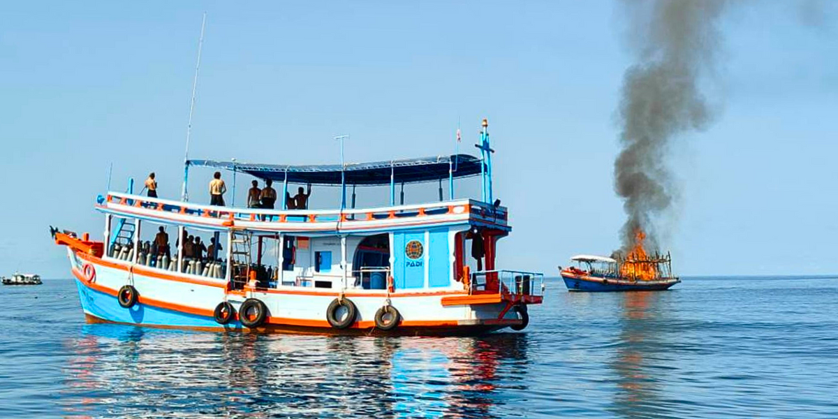 NextImg:British tourist missing after boat engulfed in flames in Thailand as urgent search operation underway