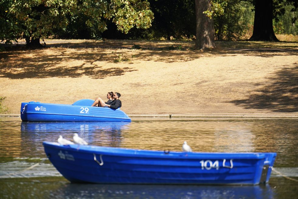 Boats in Regent's Park, London