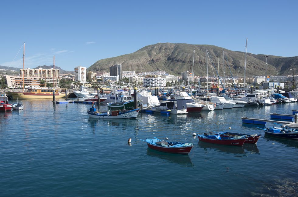 Boats in water in Tenerife