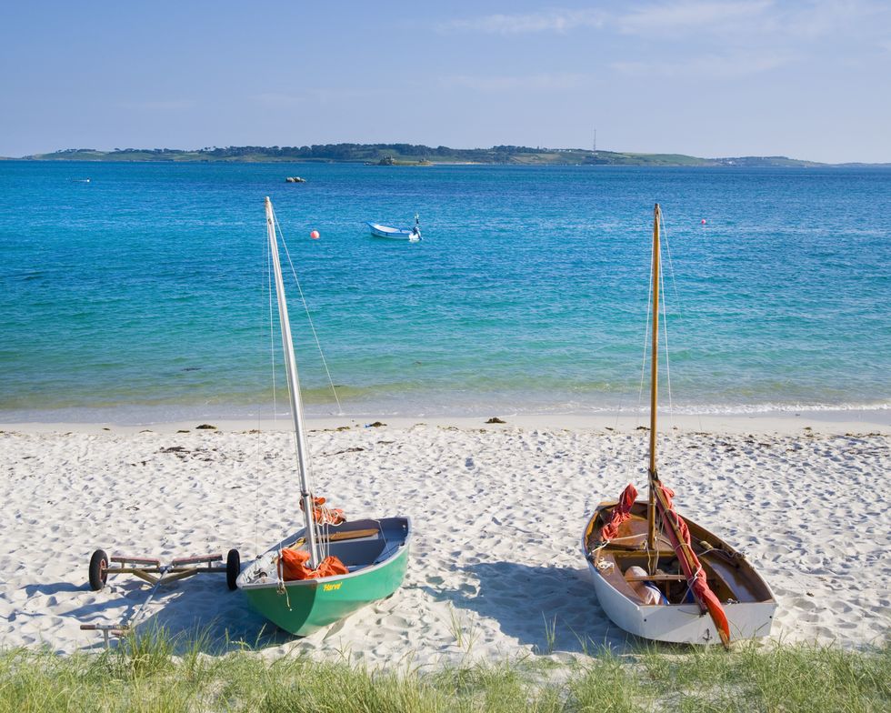 boats on the beach