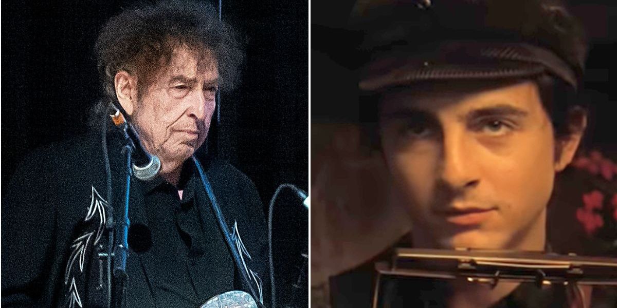 NextImg:Timothee Chalamet defended by Bob Dylan fans after backlash to singing voice in new film