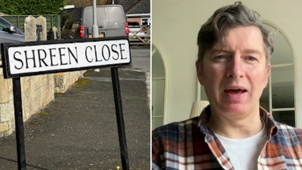 Bobby Burden Brewer and one of his revamped street signs