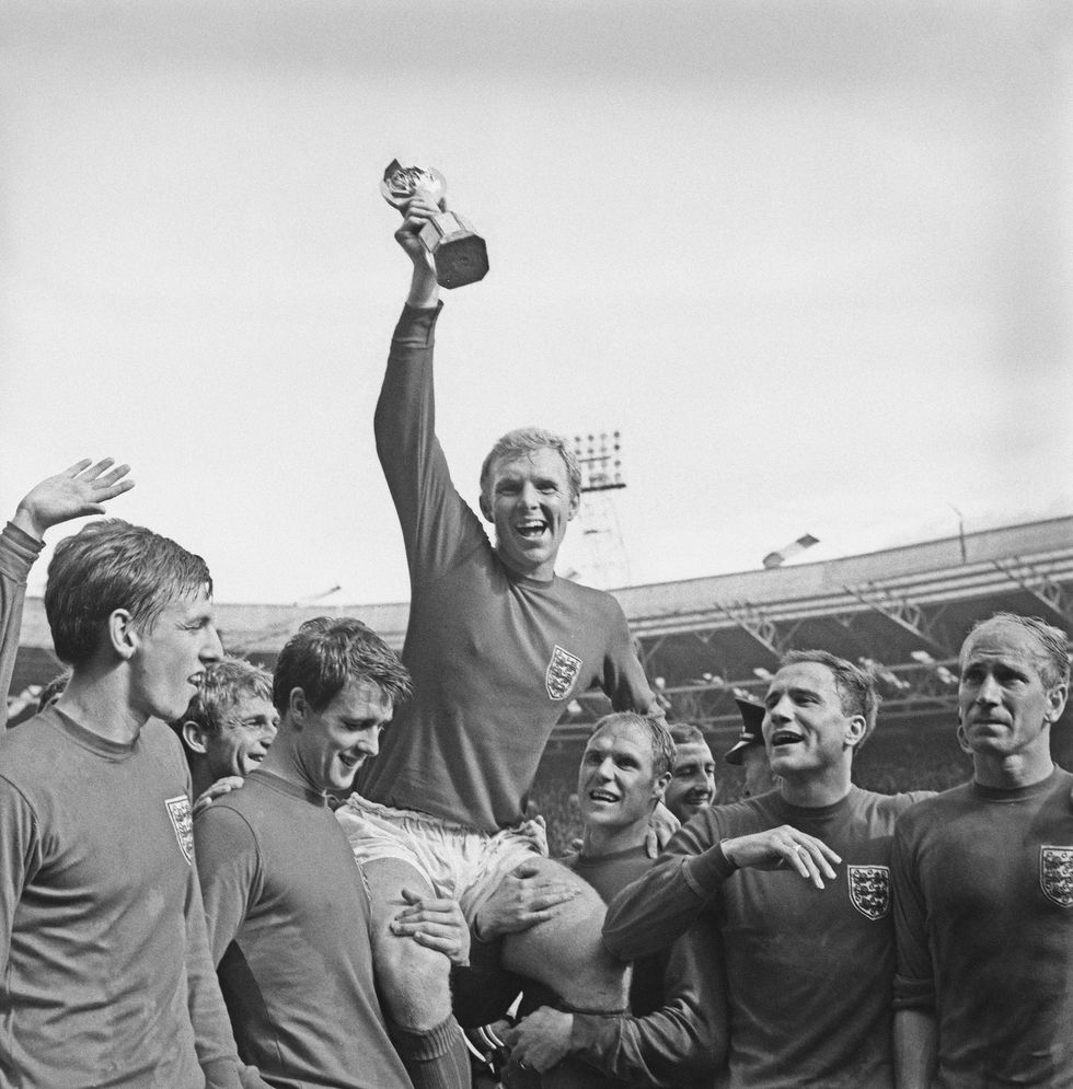 Bobby Moore pictured after helping England win the World Cup in 1966