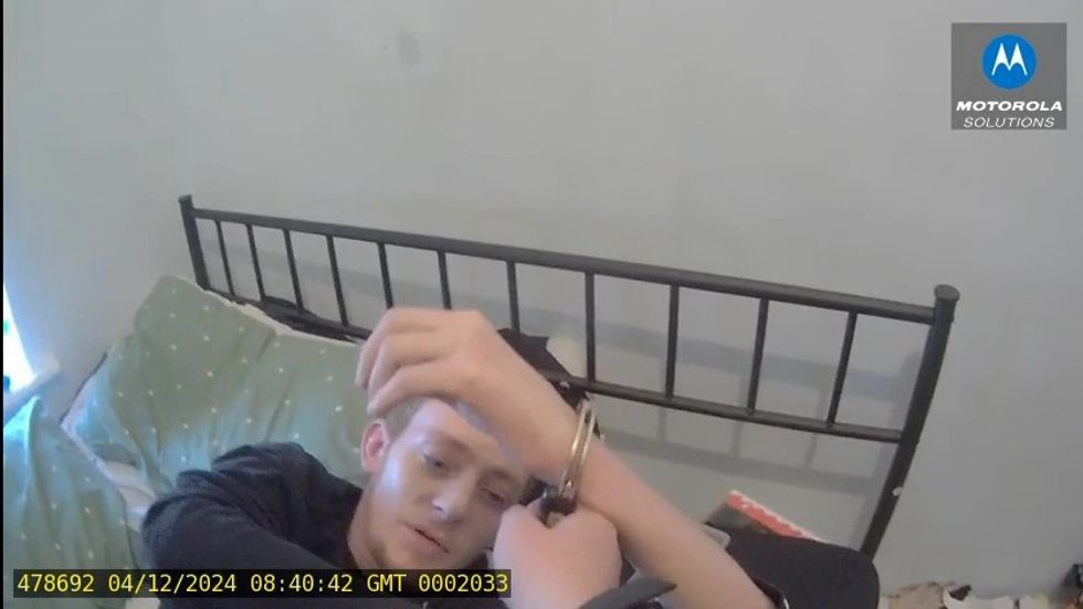 Body cam footage of officers arresting Galbraith