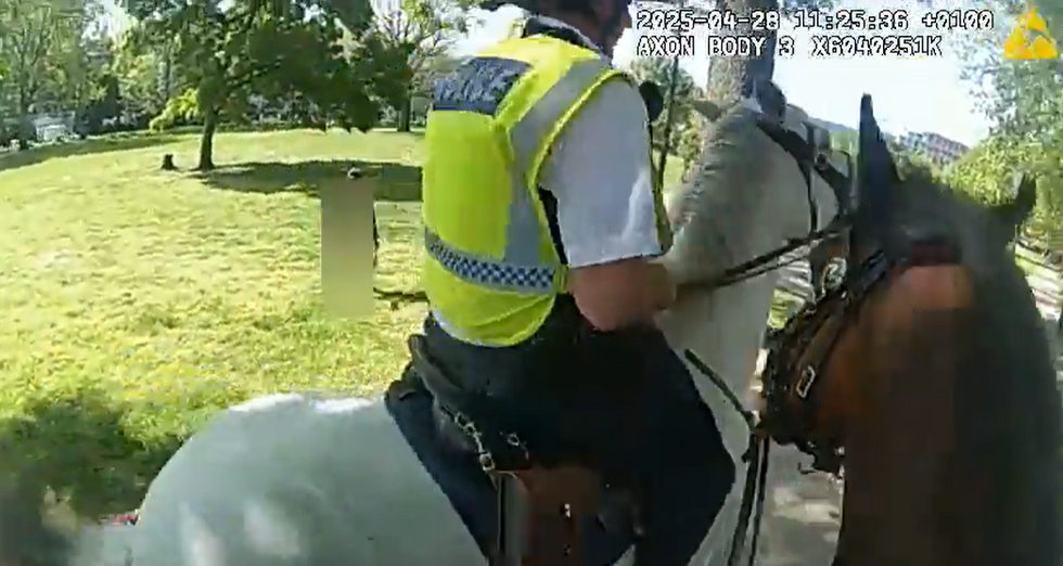 Bodycam footage of attack
