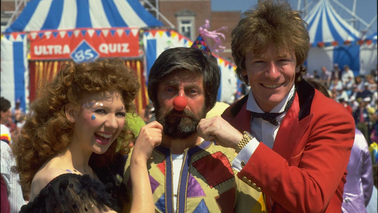 Bonnie Langford, Melvyn Hayes and Jim Davidson