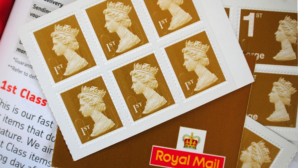 Book of six Royal Mail first-class stamps