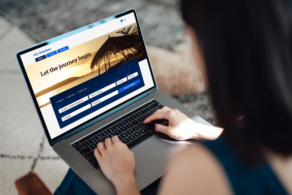 Booking a holiday online