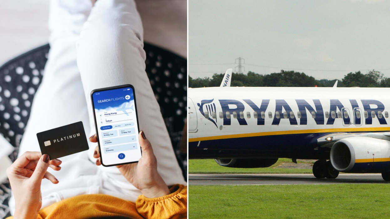 Booking holiday on phone Ryanair