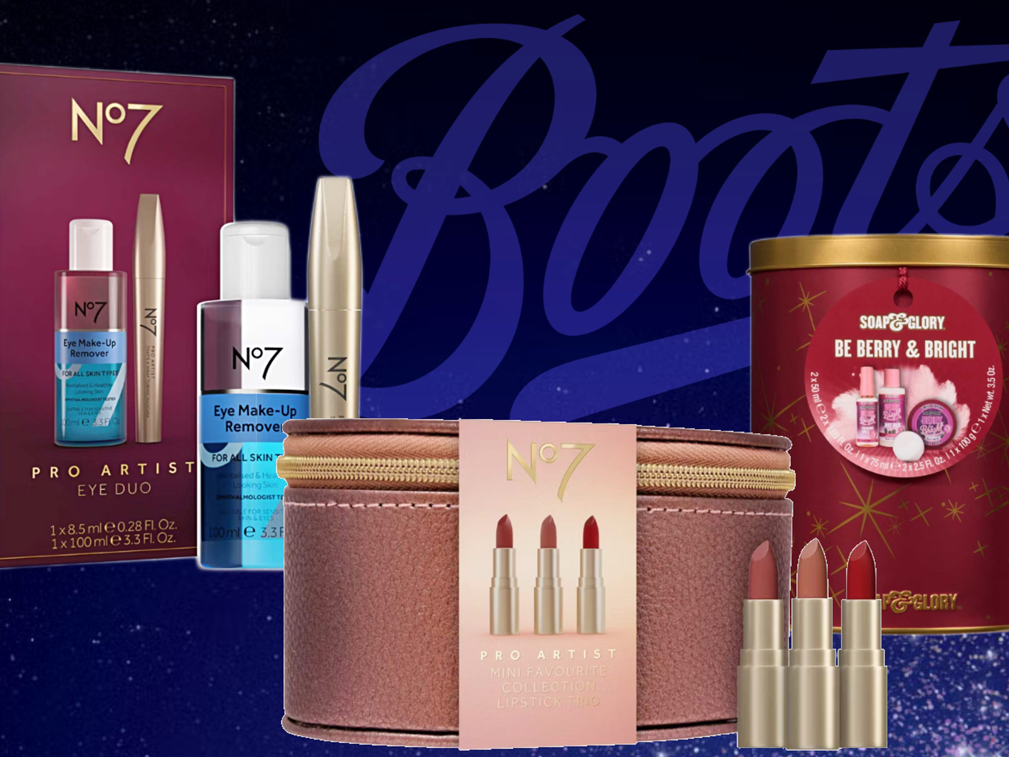 Boot £10 Tuesday with products from No7, Soap and Glory, and more