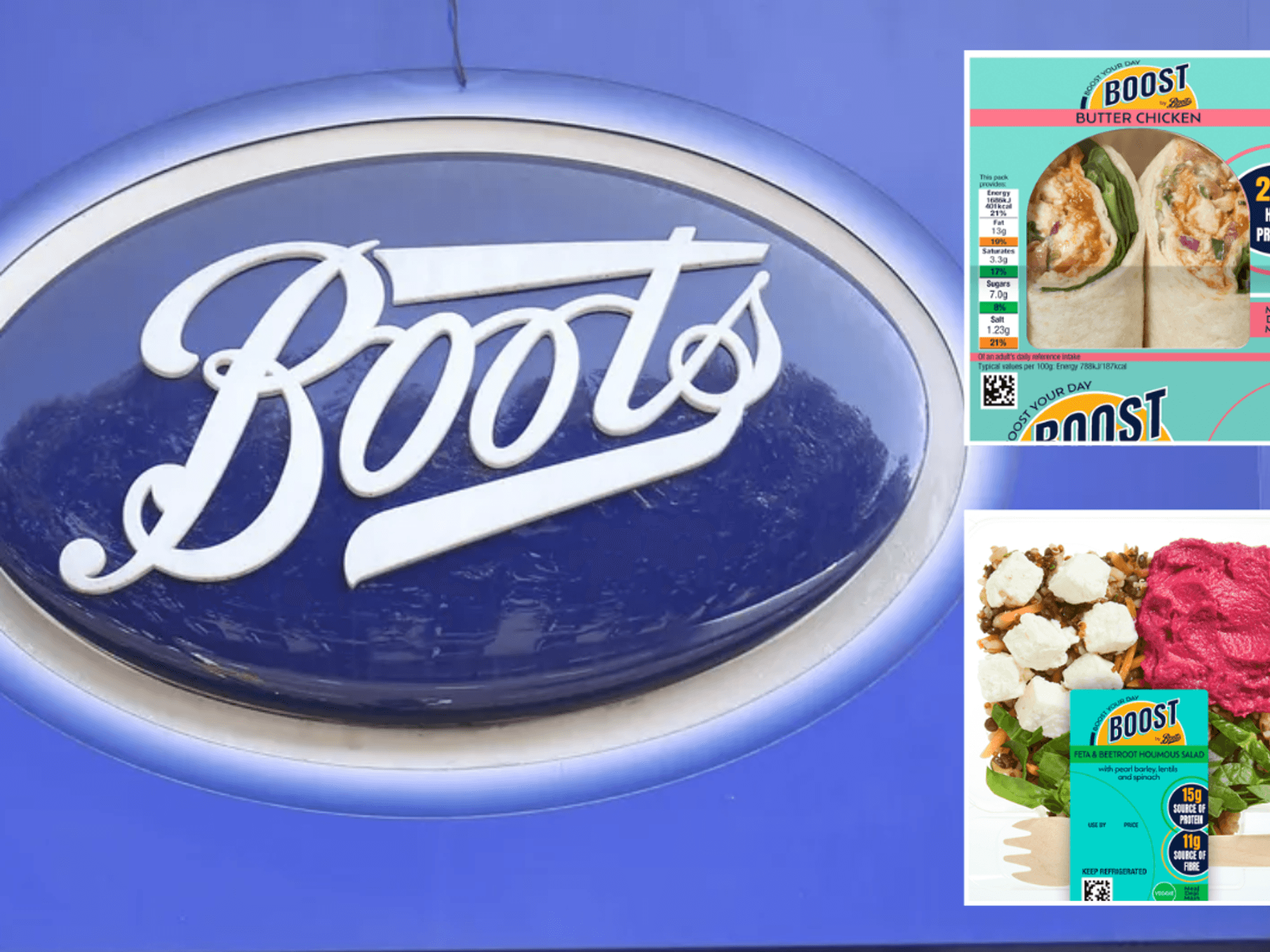 Boots / Boost by Boots meal deal options