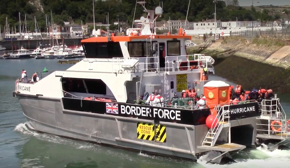 Border Force officials in Kent