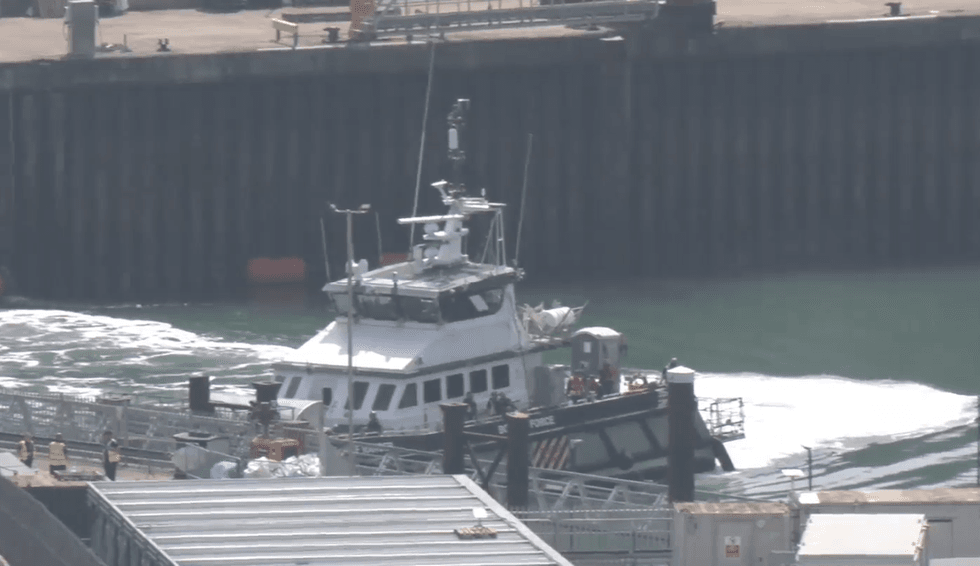 Border Force vessel bringing 79 migrants to Kent