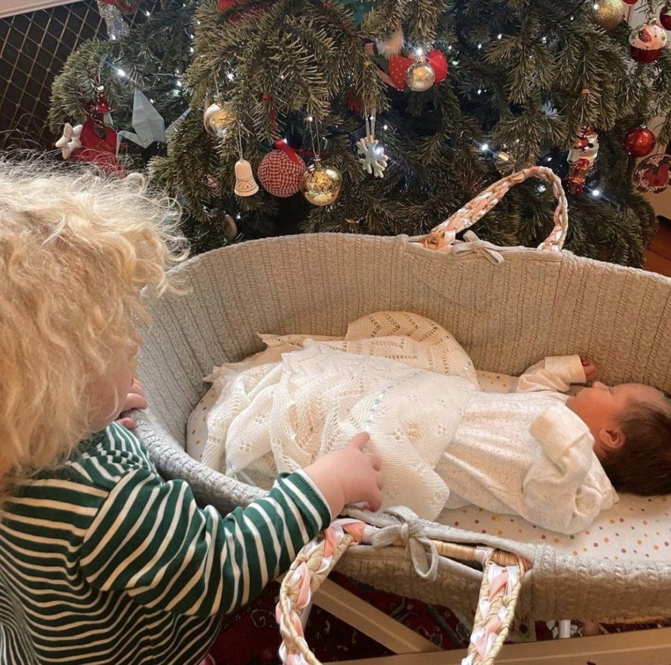 Boris and Carrie released an official photo of both their children following the birth of Romy