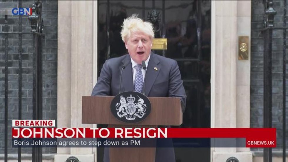 Carrie Johnson watches PM's resignation speech with Nadine Dorries after claim 'those closest tell them it's over'