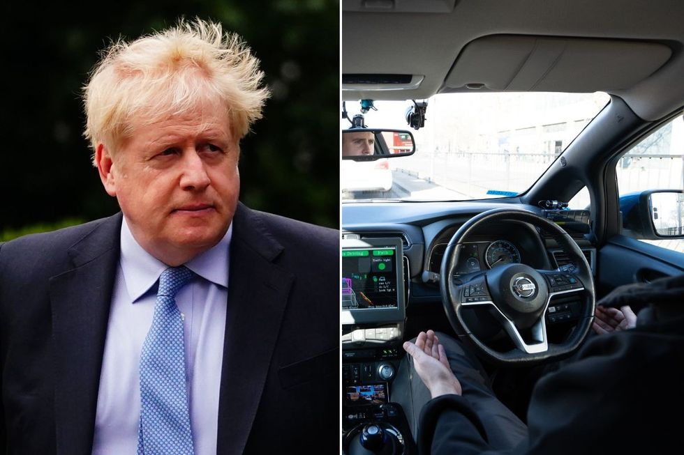 Boris Johnson and a self-driving car