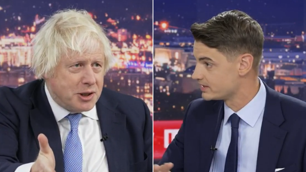 Boris Johnson and Beno Leo