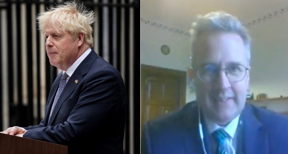 Boris Johnson and Christopher Hope