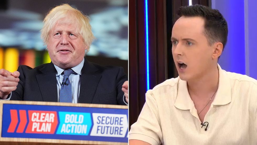 Boris Johnson and Darren Grimes