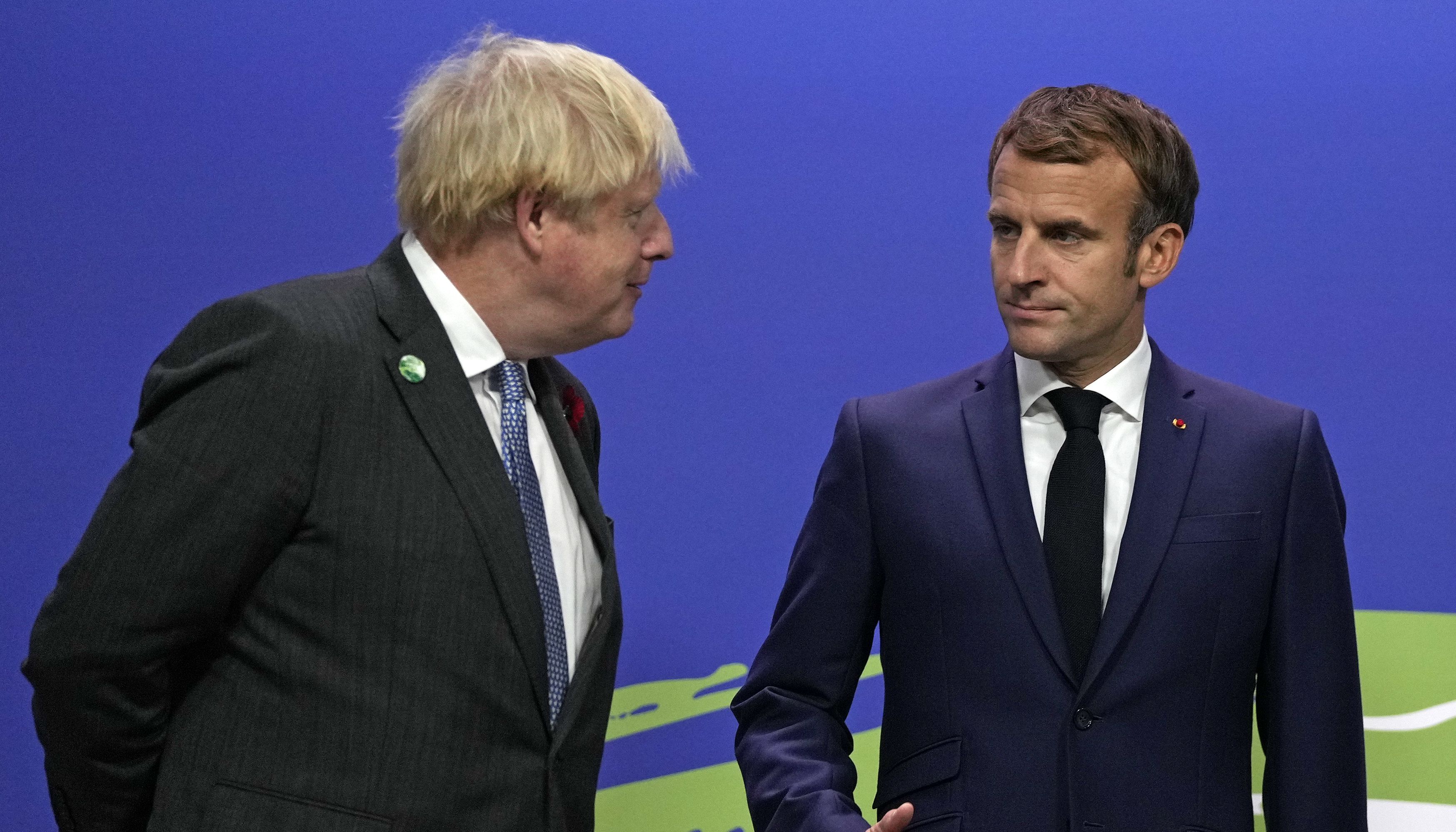 Boris Johnson and Emmanuel Macron