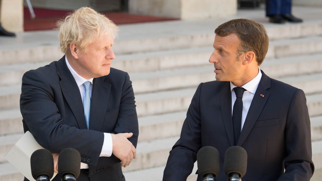 Boris Johnson and Emmanuel Macron