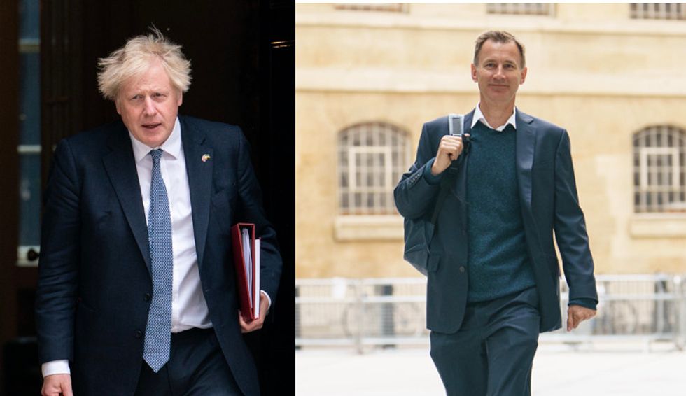 Boris Johnson and Jeremy Hunt