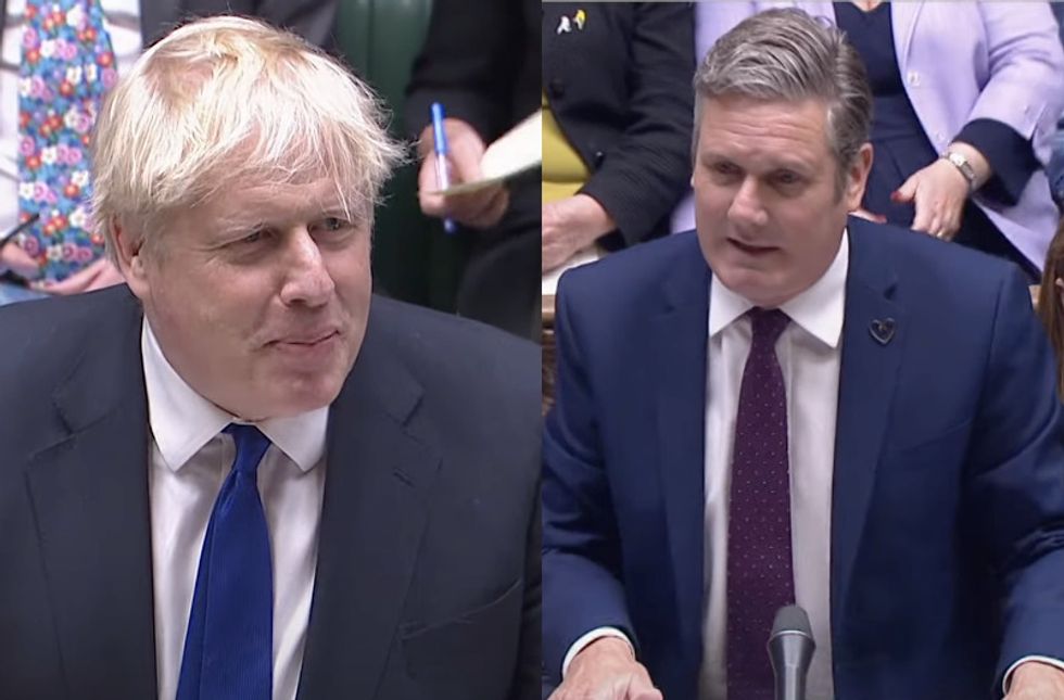 Boris Johnson and Keir Starmer came head-to-head during a fiery PMQs.