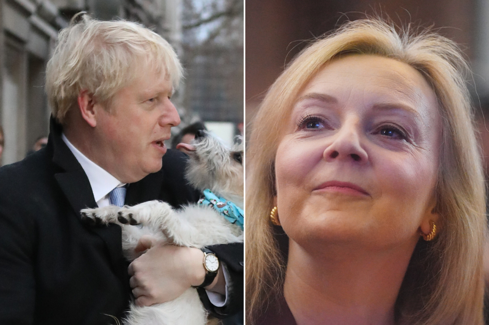 Boris Johnson and Liz Truss