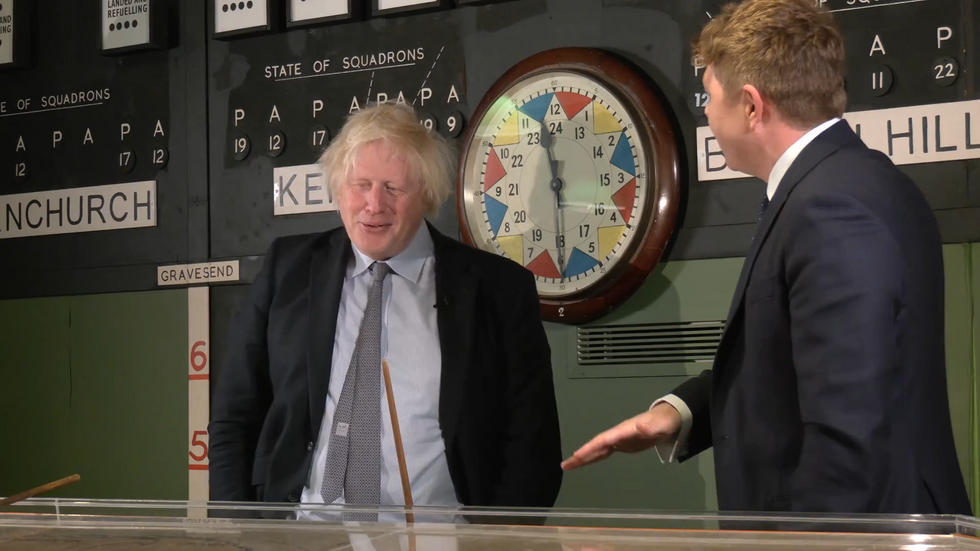 Boris Johnson and Patrick Christys