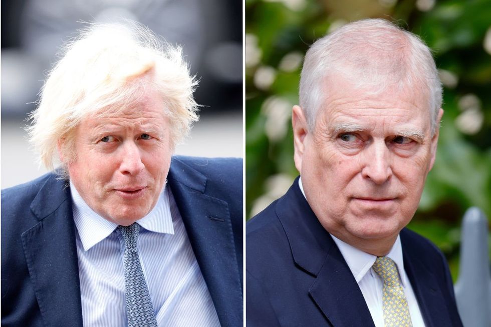Boris Johnson and Prince Andrew