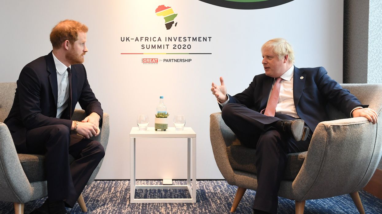Boris Johnson and Prince Harry