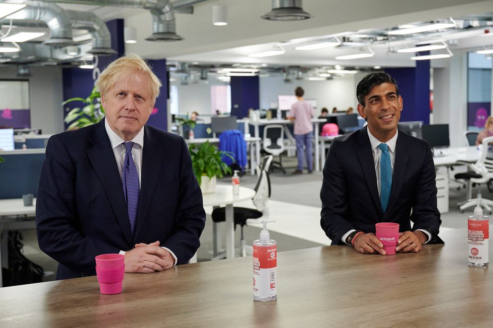 Boris Johnson and Rishi Suank