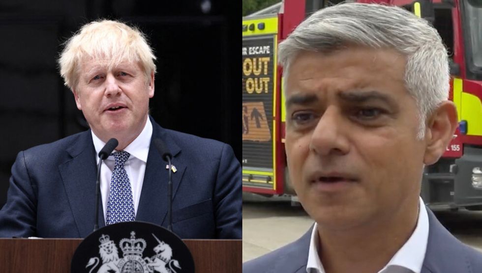 Boris Johnson and Sadiq Khan