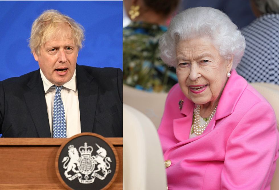 Boris Johnson and the Queen