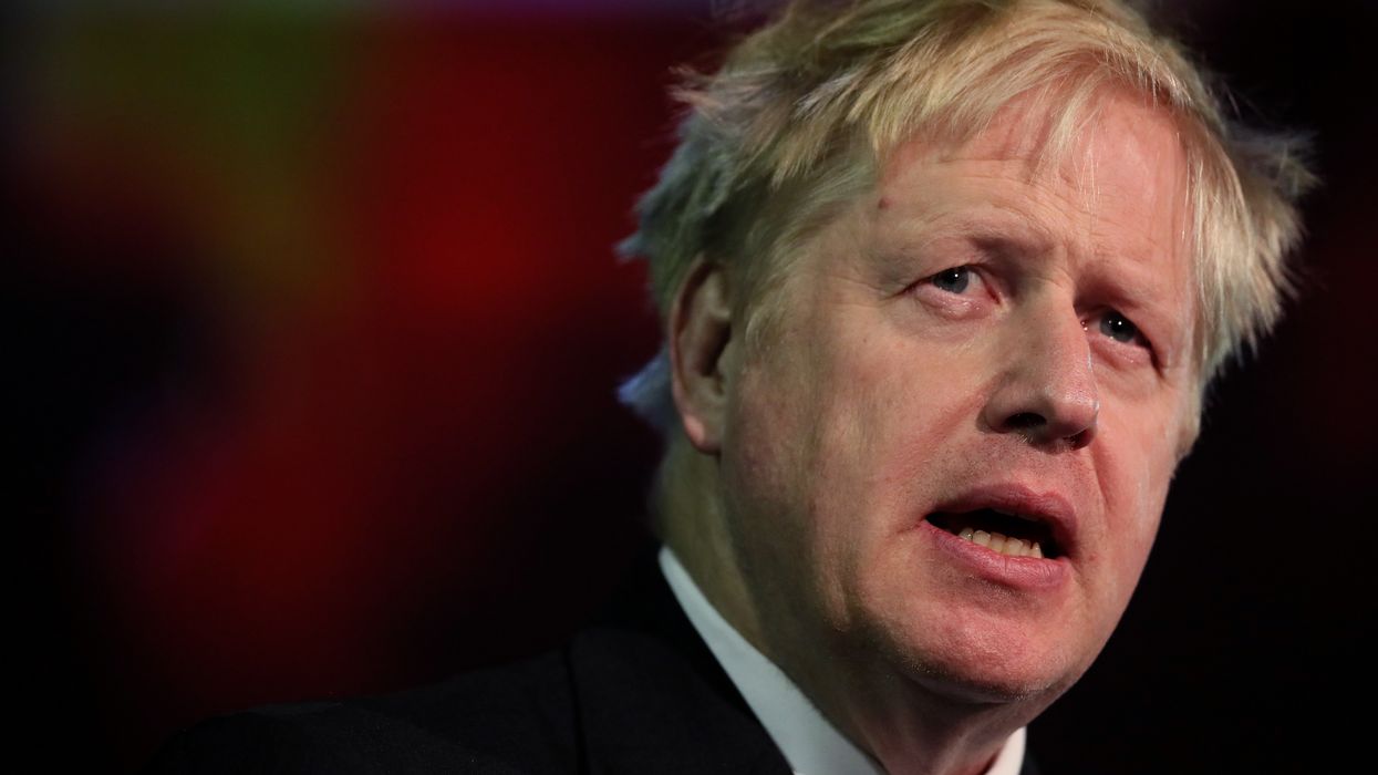 Boris Johnson at press conference
