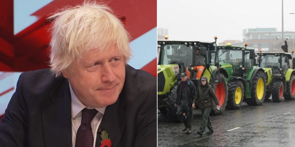 NextImg:Boris Johnson backs farmers’ protest over inheritance tax hike as he blasts ‘really dumb thing to do’