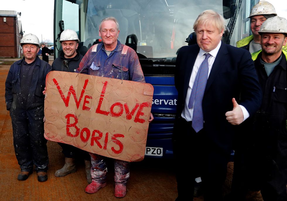 Boris Johnson connected with voters across leave-voting England and Wales