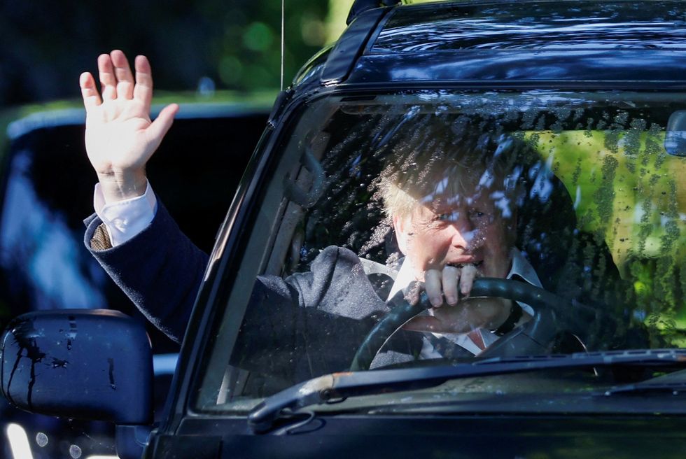 Boris Johnson driving