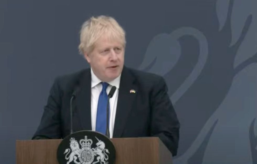 Boris Johnson in Kent today