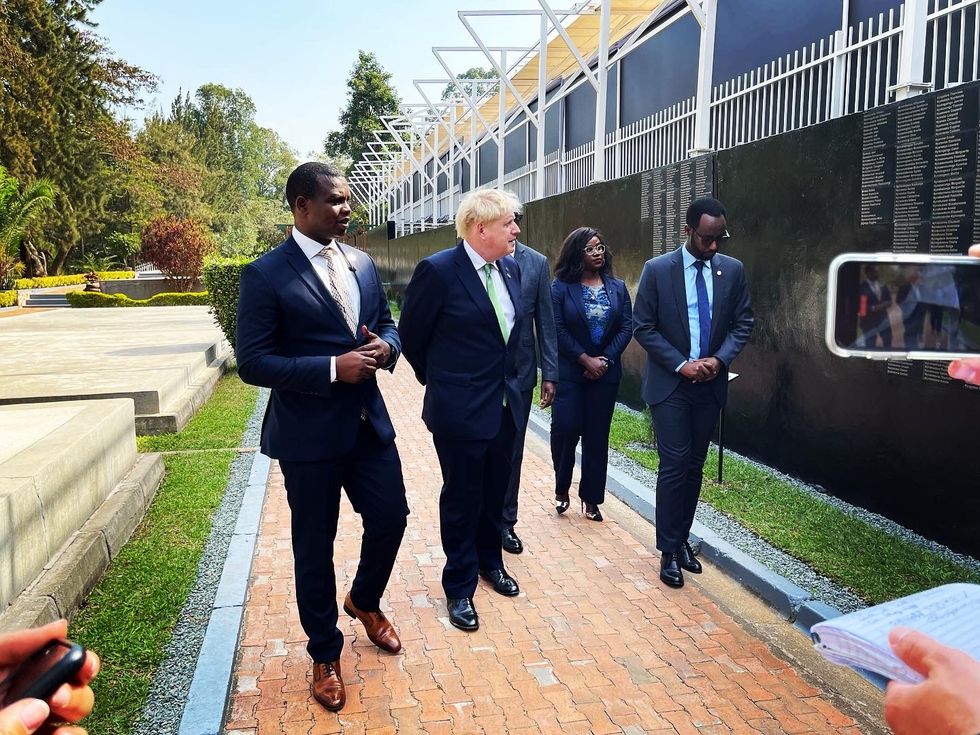 Boris Johnson in Rwanda