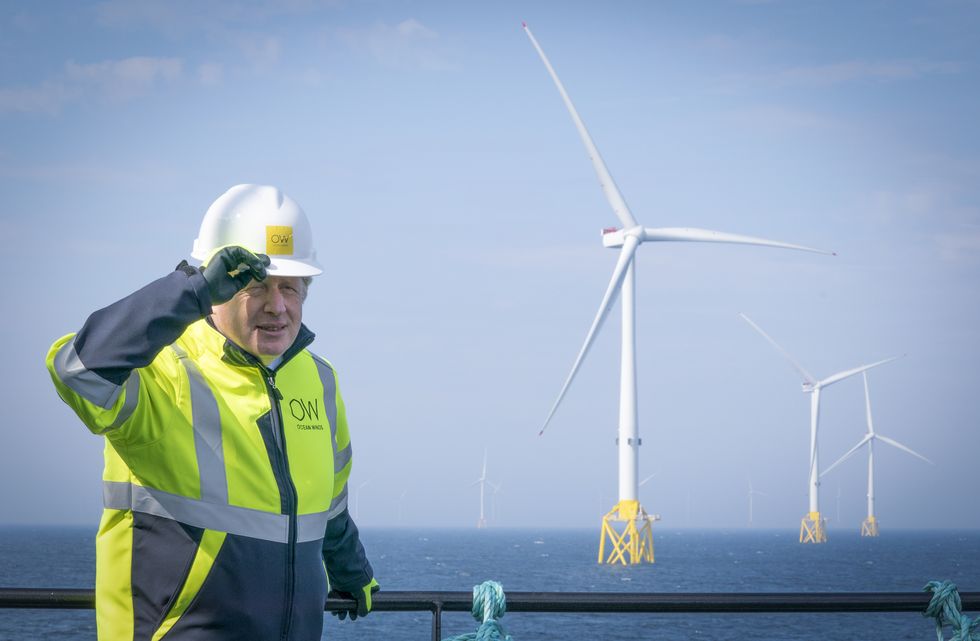 Boris Johnson is proposing an increase in off-shore wind farms